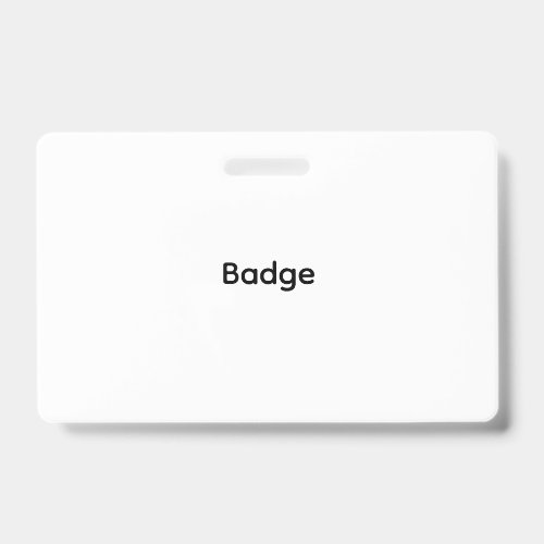 Custom | Plastic Badge - Horizontal