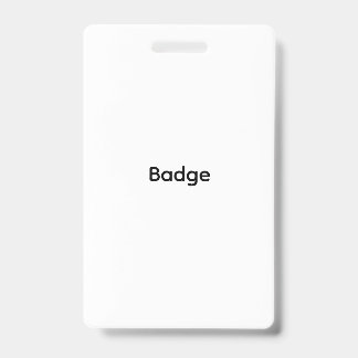 Custom | Plastic Badge - Vertical