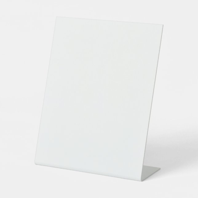 Custom Plastic Pedestal Sign – 8" x 10" Display (Front)