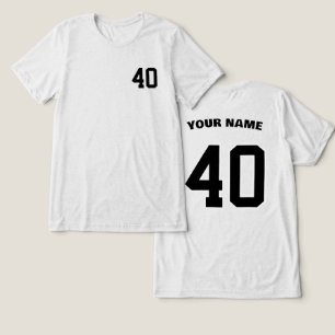 Custom Player Name Number Sports Tri-Blend Shirt