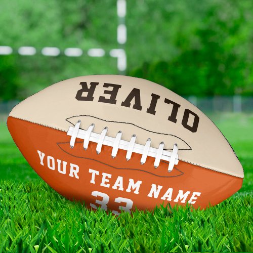 Custom Player Name Number Team Football