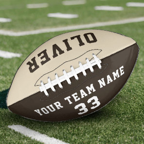Custom Player Name Number Team Football