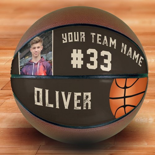 Custom Player Name  Number Team Name Photo Basketball