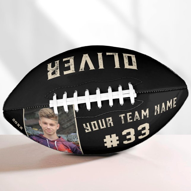 Custom Player Name & Number Team Name Photo Football (Creator Uploaded)