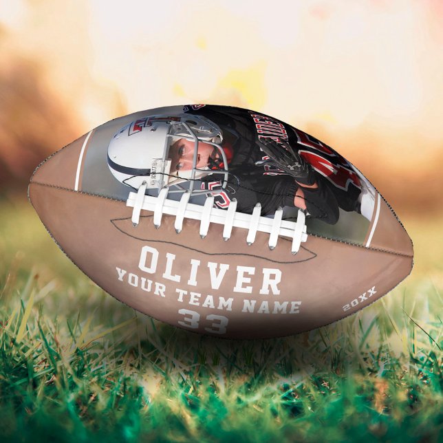 Custom Player Name Number Team Photo Football (Creator Uploaded)