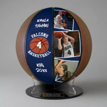 Custom Player Photo, Number and Team Navy Blue