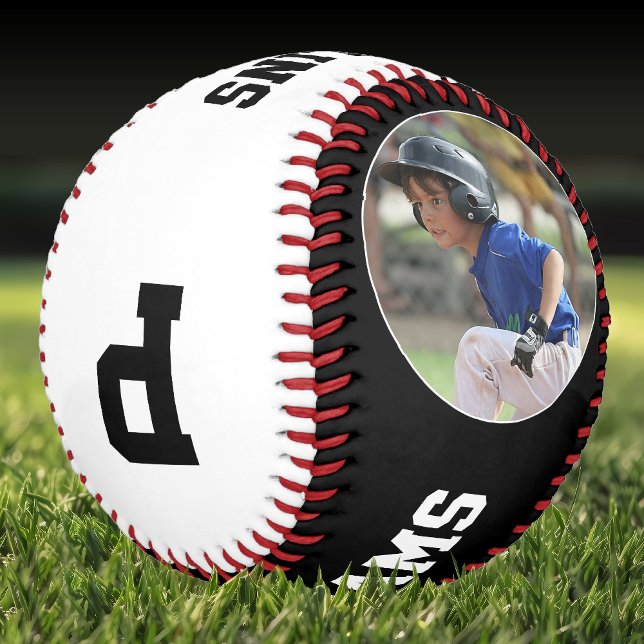 Custom Player Photo Team Name Number Personalized Baseball (Creator Uploaded)