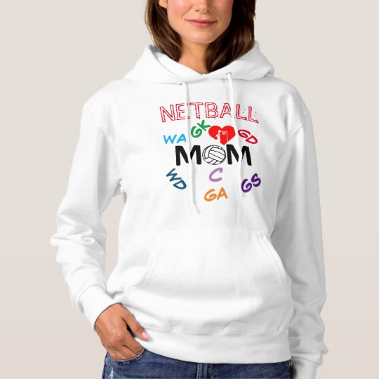 personalised netball hoodies