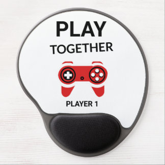 Custom Player Together Gamer Matching Couple Gift  Gel Mouse Pad