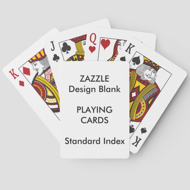 Custom Playing Cards Blank STANDARD INDEX (Back)