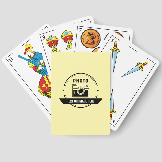 Custom Playing Cards Deck Personalized with Photo (Back)
