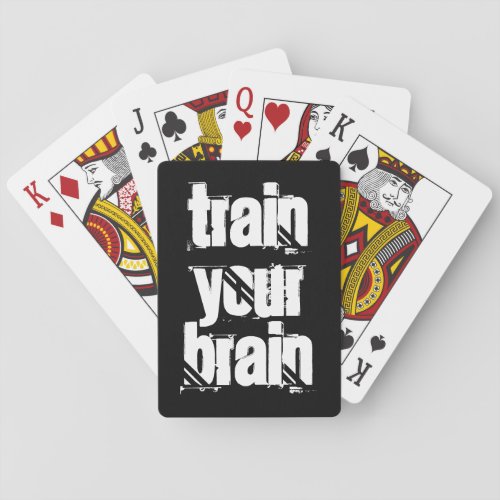 Custom playing cards for memory training