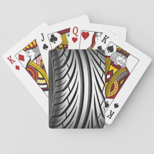 Custom Playing Cards _ Tire Tread