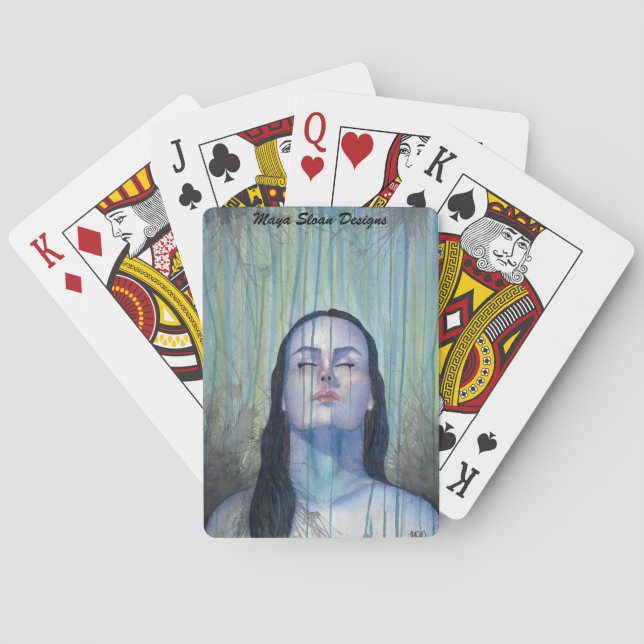 Custom playing cards with abstract original art (Back)