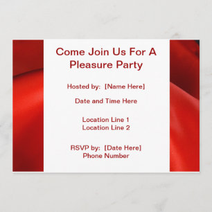 Custom Pleasure Party Invites