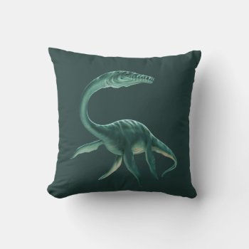 Custom Plesiosaurus Throw Pillow by FantasyPillows at Zazzle