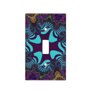 Custom Plum Rainbow Cross Light Switch Cover