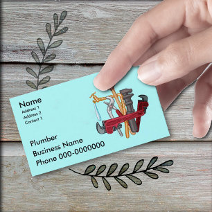 Custom Plumber Business Cards