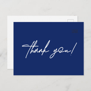 Custom Plumber Business Logo Simple Blue Postcard