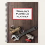 Custom Plumbing Planner<br><div class="desc">A great planner for scheduling jobs,  workers,  making budget notes and purchase records,  etc. Better than torn pieces of cardboard and scrap paper to write on! Customize it with your name so nobody walks off with it.</div>