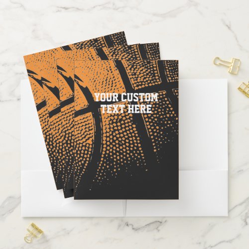 Custom pocket folders for basketball coach