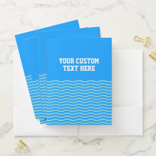 Custom pocket folders with swim coach and more