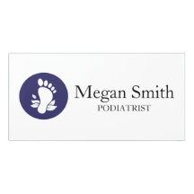 Custom Podiatrist Foot Care Clinic Name Title