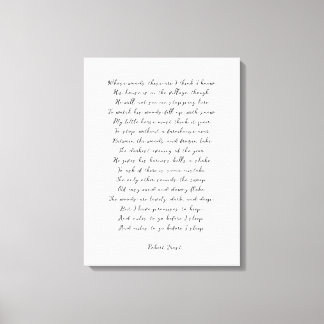 Custom Poem Print on Canvas 