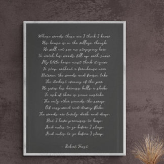 Custom Poem Print on Canvas 