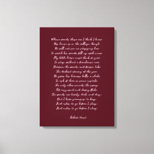 Custom Poem Print on Canvas 