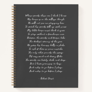 Custom Poem Song Lyric Quote  Notebook