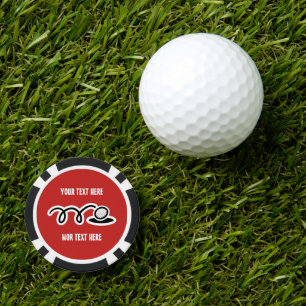 Custom poker chip golf ball markers Personalize