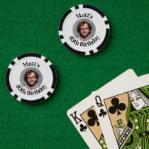 Custom Poker Chips Birthday Favor