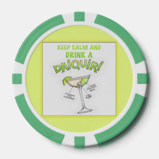 CUSTOM POKER CHIPS - KEEP CALM & DRINK A DAIQUIRI