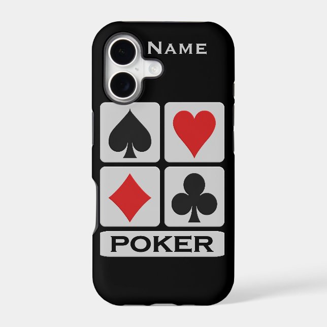 Custom Poker Player iPhone 5 Case-Mate Case (Back)