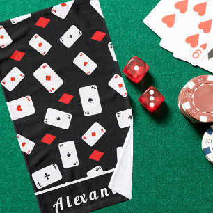 Custom Poker Playing Cards Hand Towel