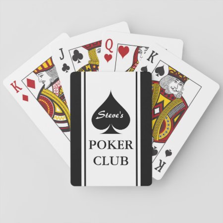 Custom Poker Playing Cards With Ace Of Spades