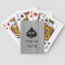Custom poker playing cards with spade suit