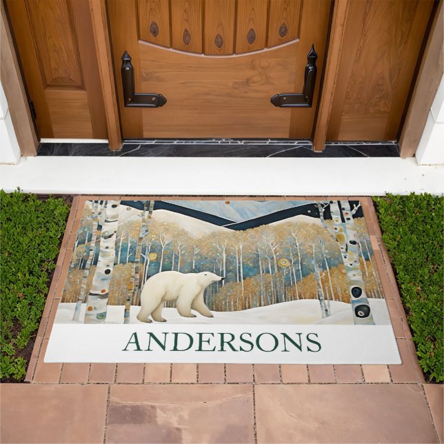 Custom Polar Bear Doormat (Outdoor)