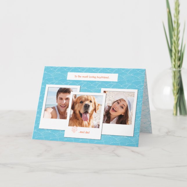 Custom Polaroid Photo Collage Folded Card (Front)
