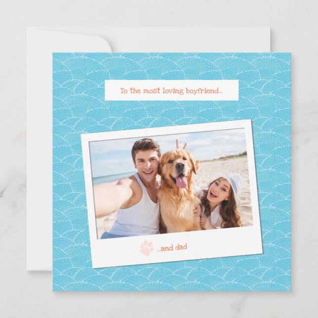 Custom Polaroid Style Photo Card for Boyfriend (Front)