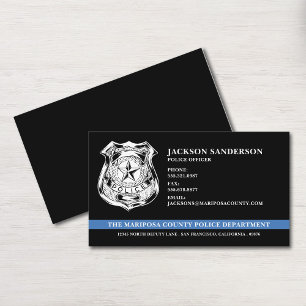 Custom Police Department Law Enforcement Logo Business Card