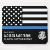 Custom Police Officer Department Thin Blue Line