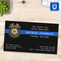Custom Police Officer Dept Law Enforcement Logo