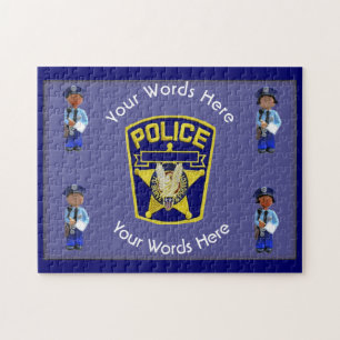 Custom Police Officer Jigsaw Puzzle