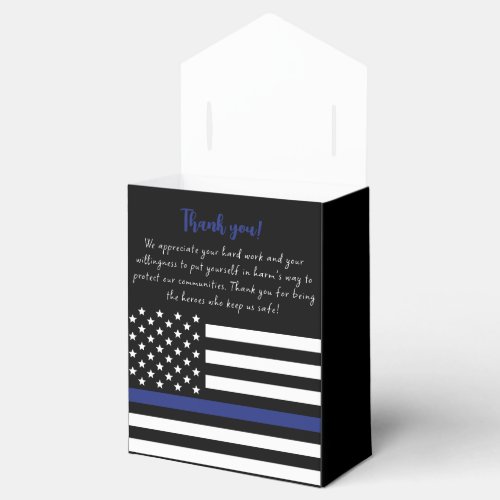 Custom Police Officer Law Enforcement Appreciation Favor Boxes