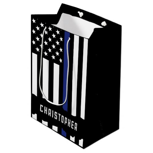 Custom Police Officer Law Enforcement Appreciation Medium Gift Bag