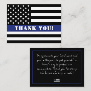 Custom Police Officer Law Enforcement Appreciation Note Card