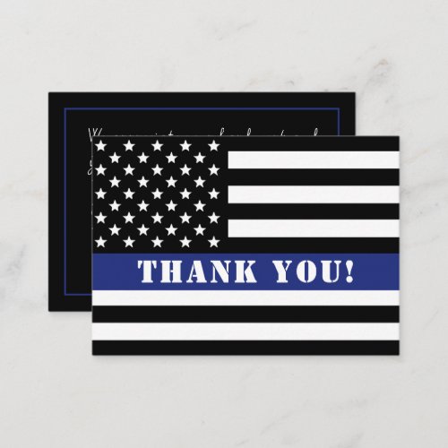 Custom Police Officer Law Enforcement Appreciation Note Card