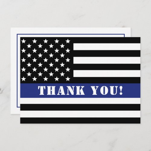 Custom Police Officer Law Enforcement Appreciation Thank You Card
